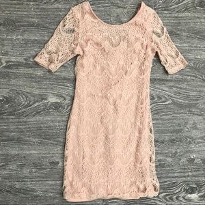 Pink Lace Dress